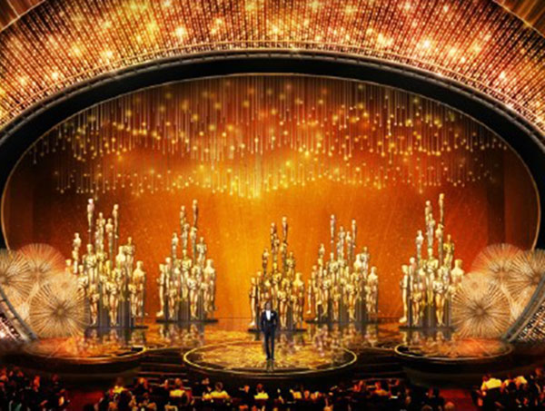 第88届奥斯卡 小李子 莱昂纳多影帝 颁奖典礼舞台设计