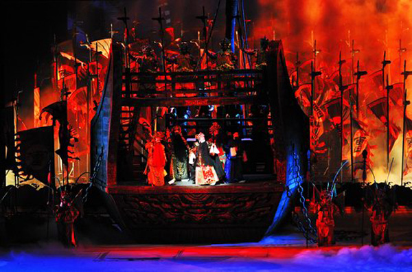 京剧舞台上场门图片